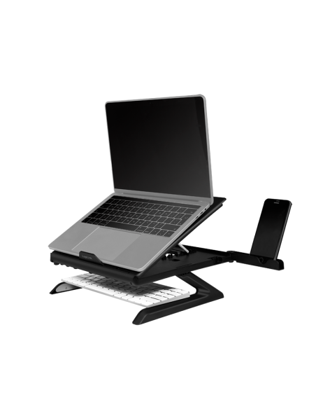 
LogiLink AA0133 - Soporte para portátil con Soporte para Smartphone, Adecuado para portátiles y Tablets de 10 a 15,6 Pulgadas
