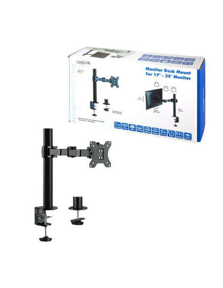 
LogiLink BP0105 - Soporte para Monitor de 17 a 32" ( 380 mm, VESA máx. 9 kg) 