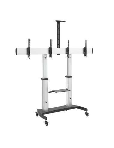 
BP0150 LOGILINK - Carro doble para monitor de TV, 37-60", cada uno de 50 kg, ajustable en altura