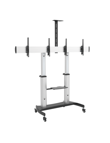 
BP0150 LOGILINK - Carro doble para monitor de TV, 37-60", cada uno de 50 kg, ajustable en altura