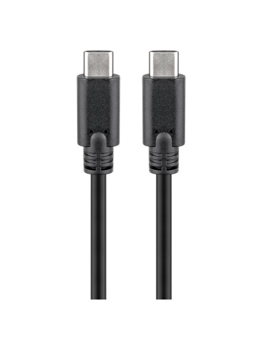 
66508 GOOBAY - Cable de   2m USB 3.2 Gen1 5Gbps 3A USB-C a USB-C Negro