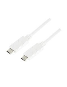
CU0131 LOGILINK - Cable de0.50 m USB 3.2 Gen2 10 Gbit/s USB-C a USB-C Blanco
 USB 3.2 Gen2 Type-C cable, C/M to C/M, PD, 4K/