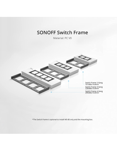 
6920075777130 SONOFF - Marco del interruptor de pared M5 2 Elementos
