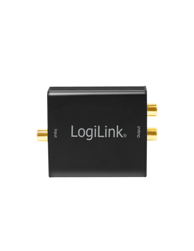 
CA0101 LOGILINK - Convertidor de Audio Digital a Analógico Toslink+Coax/RCA+Jack
Vista fortal y posterior (no es un KIT, es 