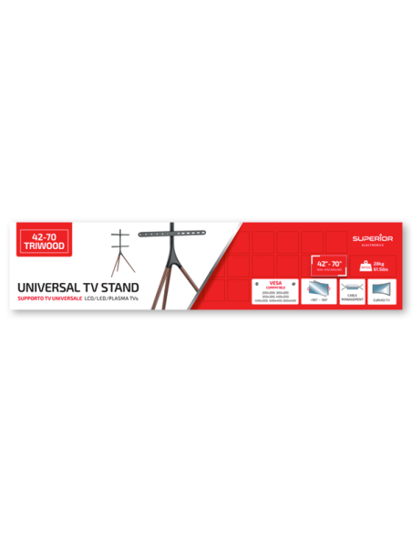 
SUPSTV012 SUPERIOR - Soporte de TV (42-70 Pulgadas), Triwood Superior