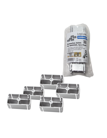 
KAB0065AC LOGILINK - Canal de cable flexible, 800x68 5 segmentos adicional Gris