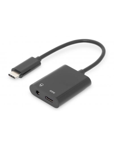 
AK-300400-002-S DIGITUS - Cable de Audio - USB-C Macho a USB-C Hembra- 3,5 mm Hembra Digitus