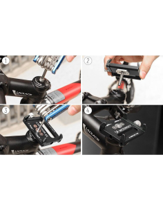 
WBHBK1 WOZINSKY - Soporte Movil bici con tornillos Wozinsky. Soporte de teléfono para bicicleta Wozinsky en el manillar negro 2