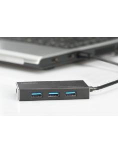
DA-70240-1 DIGITUS - Hub USB 3.0 de  4 puertos con alimentador, Negro, Digitus 2