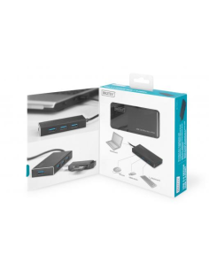 
DA-70240-1 DIGITUS - Hub USB 3.0 de  4 puertos con alimentador, Negro, Digitus