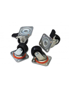 
DN-19 CASTOR DIGITUS - Juego de 4 Ruedas con freno para armarios de red. Los rodillos bloqueables DIGITUS® vienen en un conju