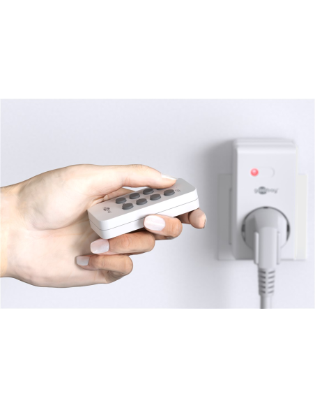 
58692 GOOBAY - Enchufes de radiocontrol, 1 Toma de Seguridad + 1 Mando