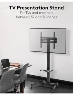 
59507 GOOBAY - Soporte de suelo ajustable 37-70" 35 Kg Goobay