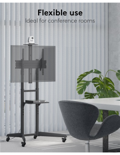 
59508 GOOBAY - Soporte de suelo ajustable 37-70" 50 Kg Goobay 2