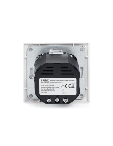 
DA-70615 DIGITUS - Enchufe empotrado con 1 USB Type C, 1 USB A Blanco Digitus