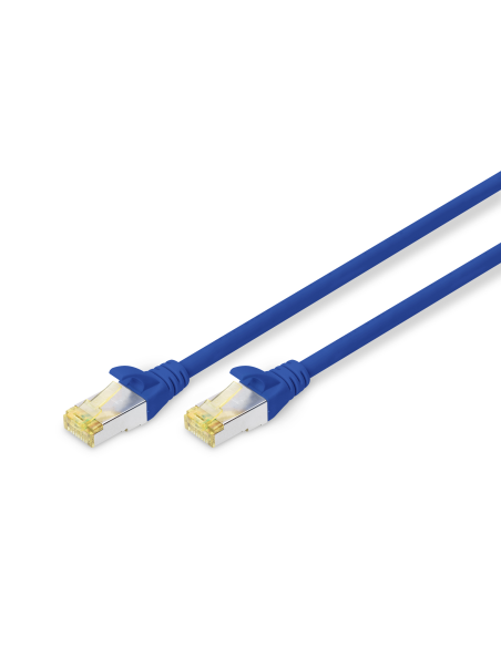 
DK-1644-A-020/B DIGITUS - Latiguillo CAT 6A, S/FTP,  2.00 m, Azul, LSZH Digitus. Conector de color amarillo translúcido con a