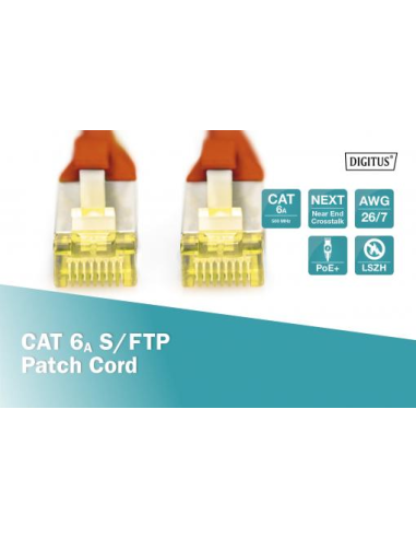 
DIGITUS CAT 6A S-FTP patch cord, Cu, LSZH AWG 26/7, length 2 m, color red 
Product number: DK-1644-A-020/R
EAN: 40160323274