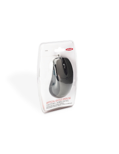 
81046 Ratón Optico 800dpi Negro/Gris  USB ednet 2