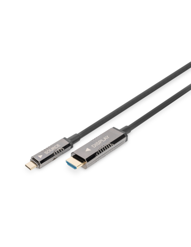 
AK-330150-150-S DIGITUS - Cable USB C Macho a HDMI Macho 15.00m 4K/60Hz 18 Gbit/s AOC Digitus