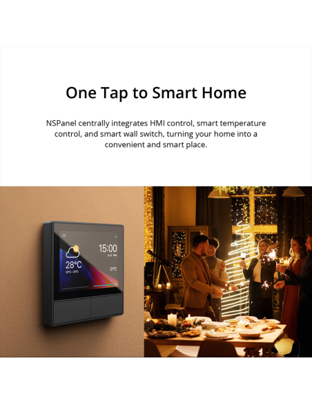 
NSPANEL-EU - SONOFF Wifi  Interruptor Mural Control HMI inteligente