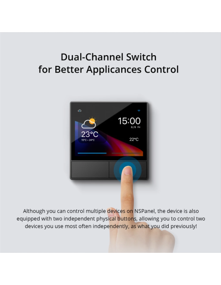 
NSPANEL-EU - SONOFF Wifi  Interruptor Mural Control HMI inteligente