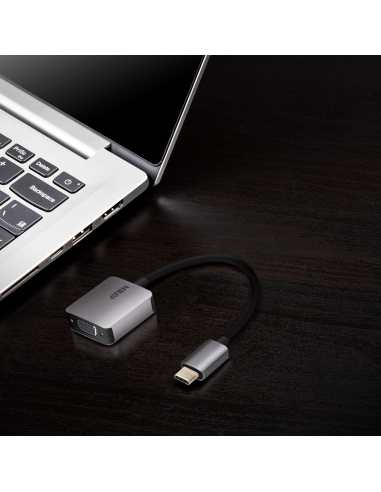 
UC3002A ATEN - Adaptador USB 3.2 Tipo C a VGA con Thunderbolt 3 ATEN