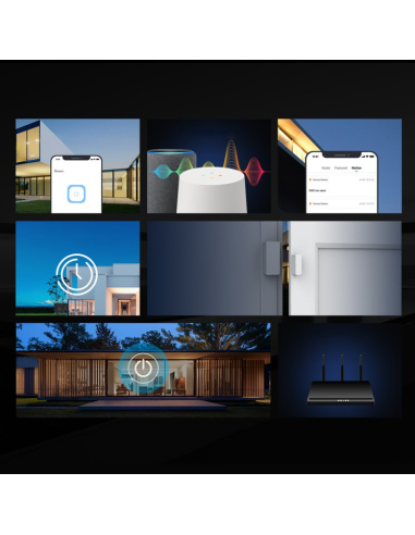 
RFR2 SONOFF Interruptor inteligente sem fios Wi-Fi com módulo de recetor de RF 433 MHz, Wi-Fi e interruptor de controlo remot