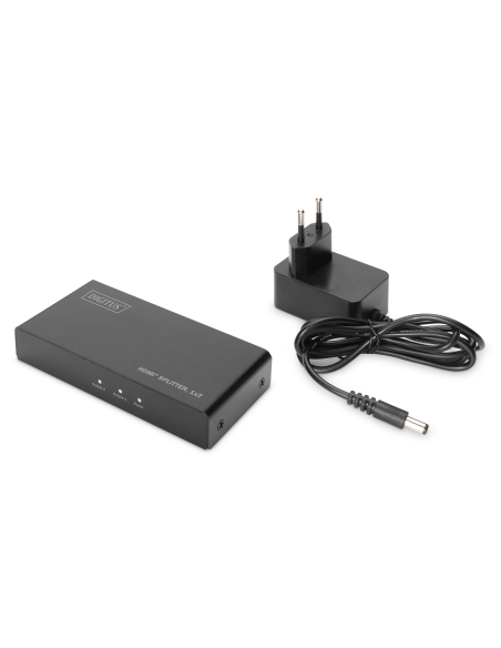 
DS-45324 DIGITUS 4K HDMI Splitter, 1x2, 4K2K, UHD/60Hz EDID, HDR, HDCP, black 