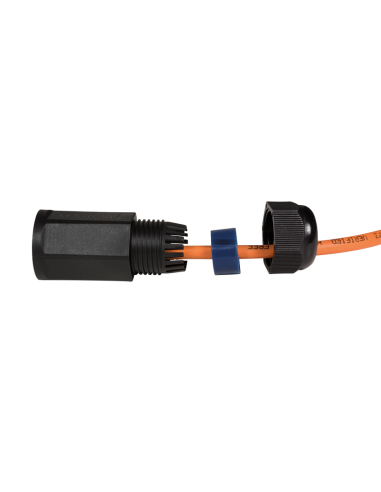
NP0080 LOGILINK - Acoplador en línea para exteriores Cat.6, resistente al agua IP67