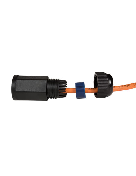 
NP0080 LOGILINK - Acoplador en línea para exteriores Cat.6, resistente al agua IP67