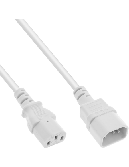

16631W  Cable Extension C13 a C14  1 m Blanco