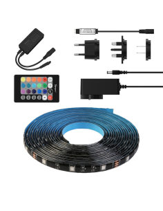 
L2-5M Sonoff L2-2M kit tira LED inteligente impermeable 2m RGB control remoto fuente de alimentación Wi-Fi