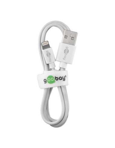 
54600 GOOBAY - Cable de carga datos USB AM a Apple Lightning  1,00m