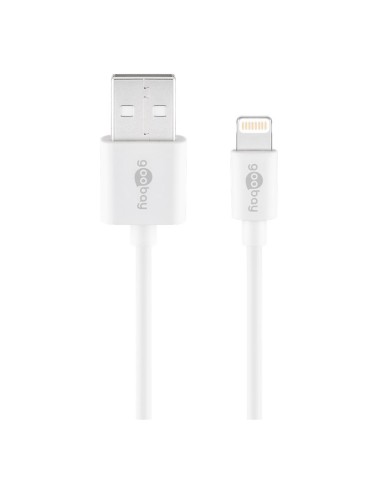 
72907 GOOBAY - Cable de carga datos USB AM a Apple Lightning  2,00m