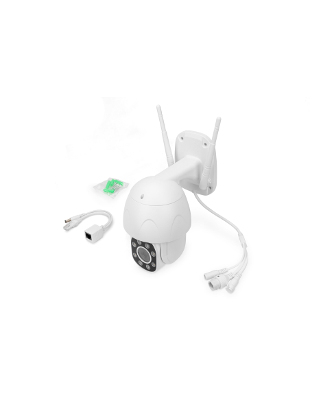 
Cámara exterior PTZ de WIFI inteligente Compatible con TUYA, Alexa Google home