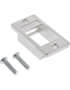 
76205A INLINE - Soporte de módulo Keystone SNAP-In, simple, metálico, para superficies planas