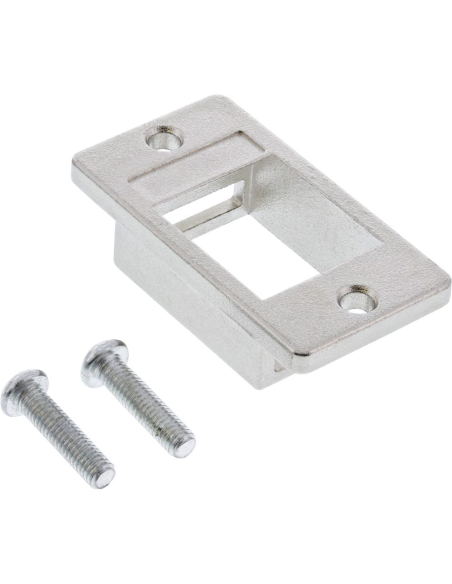 
76205A INLINE - Soporte de módulo Keystone SNAP-In, simple, metálico, para superficies planas