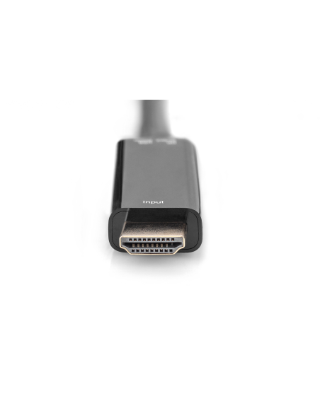 
AK-330101-002-S DIGITUS - Adaptador HDMI M a DP F con alimentación eléctrica externa 4K con 30 Hz. 0,2 m negro