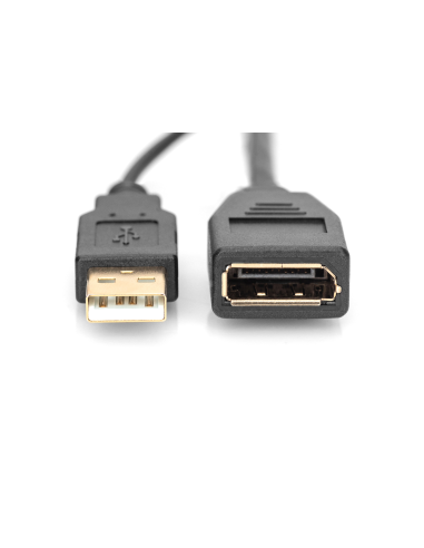 
AK-330101-002-S DIGITUS - Adaptador HDMI M a DP F con alimentación eléctrica externa 4K con 30 Hz. 0,2 m negro