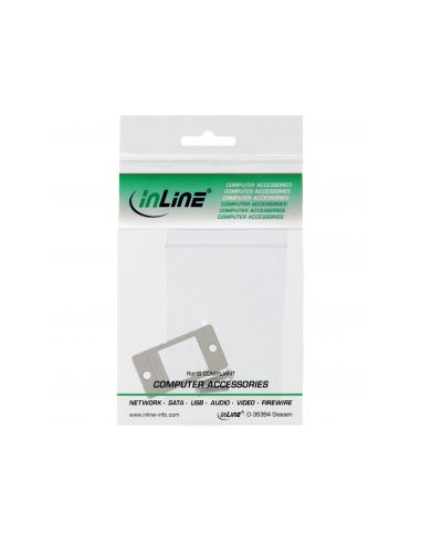 
76205A INLINE - Soporte de módulo Keystone SNAP-In, simple, metálico, para superficies planas