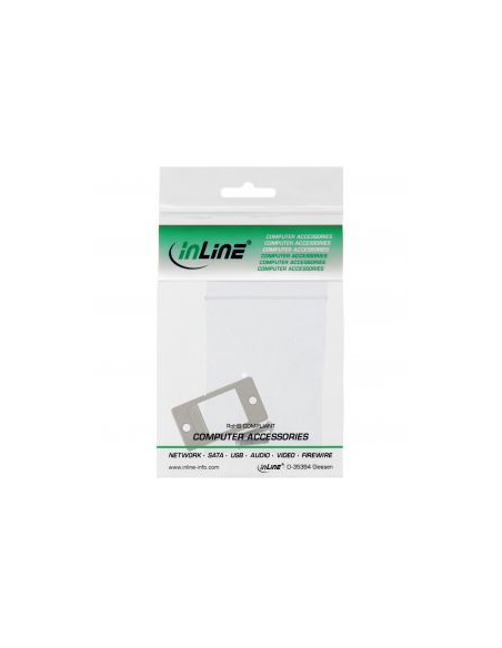 
76205A INLINE - Soporte de módulo Keystone SNAP-In, simple, metálico, para superficies planas