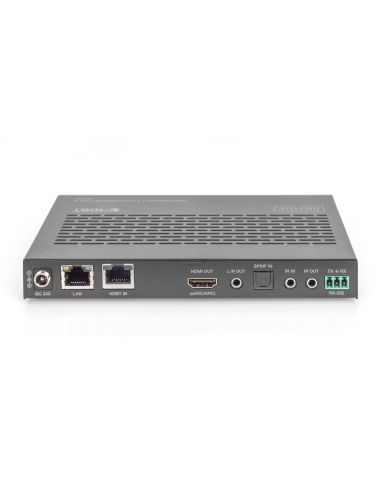 
DS-55523 DIGITUS - Kit extensor KVM HDBaseT 3.0, 100 m USB 2.0, PoC, RS232, IR, eARC/ARC, negro