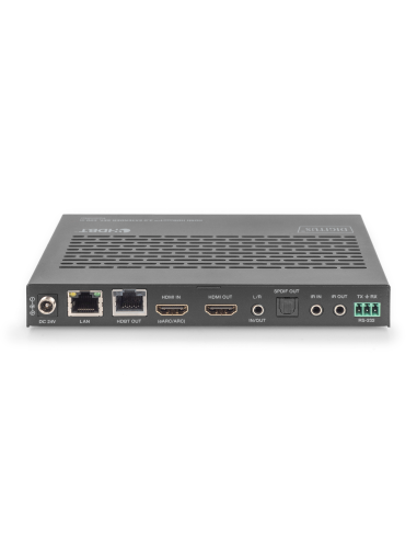 
DS-55523 DIGITUS - Kit extensor KVM HDBaseT 3.0, 100 m USB 2.0, PoC, RS232, IR, eARC/ARC, negro
