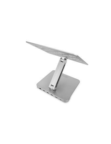 
DA-90429 Soporte para ordenador portátil con función de hub USB-C 3 USB 3.0, 1 4KHDMI, 1 RJ45, 1 carga PD
