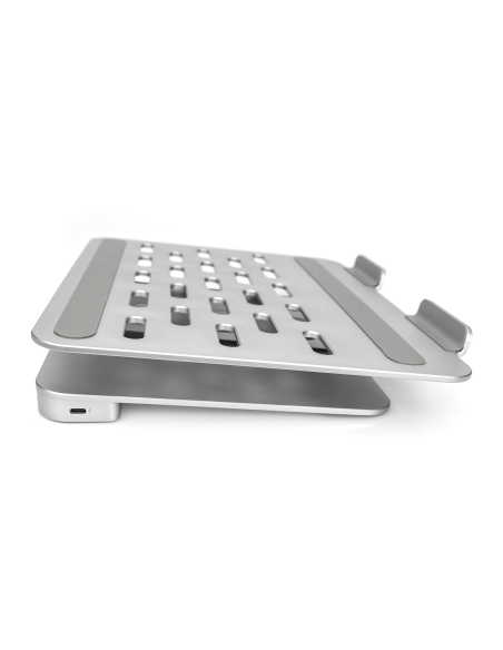 
DA-90429 Soporte para ordenador portátil con función de hub USB-C 3 USB 3.0, 1 4KHDMI, 1 RJ45, 1 carga PD
