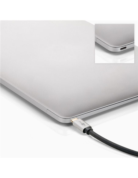 
60177 GOOBAY - Cable Adpaptador de 3 m, USB Type-C Gen 2 a DP 4K @ 120 Hz y 8K @ 60 Hz Bulk