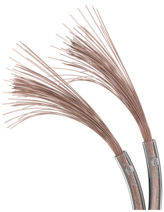
15124 Bobina de  50 metros cable Altavoz Transparente 2x0,75mm Cobre Goobay