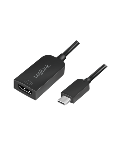 
UA0236A LOGILINK - Adaptador USB C Macho a HDMI Hembra 0.15m 4K/30Hz (3840x2160), Negro, Bolsa de Colgar