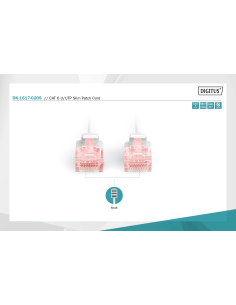 
DK-1617-020S DIGITUS - Cable delgado de interconexiones U-UTP de categoría 6, Cu, de baja emisión de humos y sin halógenos Ca