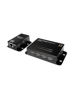 
Extensor USB 2.0 Cat.5, 50 m, incluye concentrador USB de 4 puertos, montable, negro Logilink